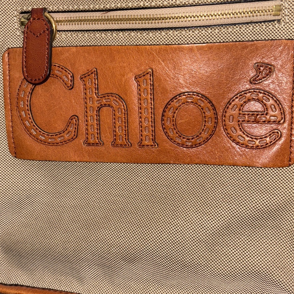 Chloe Tan and Beige Tote Bag - Picture 2 of 6